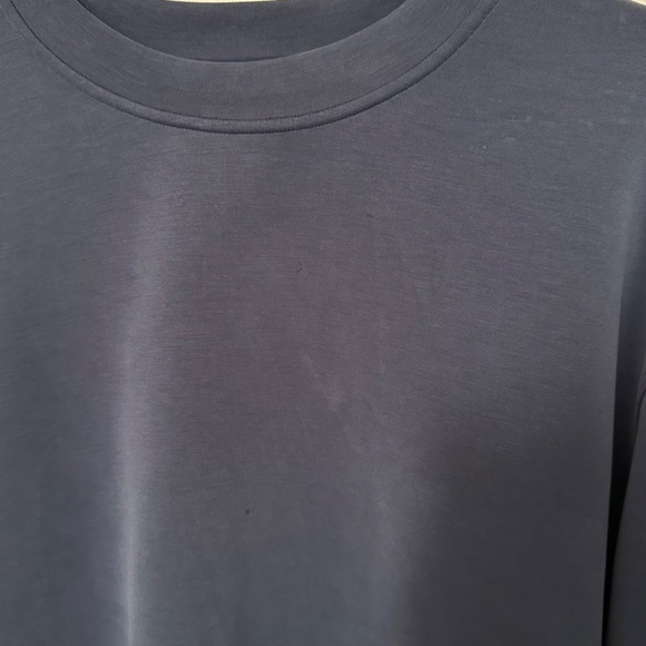 Lululemon Perfectly Oversized Cropped Crew *Softstreme in Mineral Blue - Picture 6 of 9